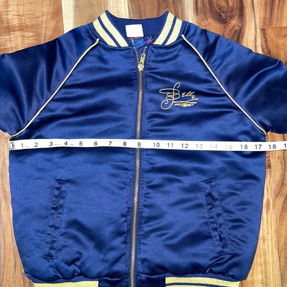 Disney Princess Belle Navy Blue Bomber Jacket - Picture 6 of 10